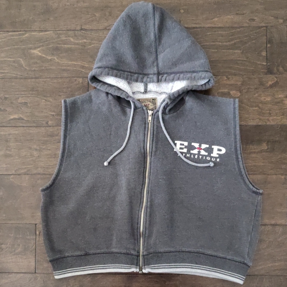 Women's Express Gray Sleeveless Hoodie